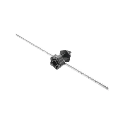 Pali in ferro con isolatori per recinto elettrico, pali ferro 1080mm con isolatore testa 59x33mm + isolatore regolabile per recinzioni elettriche, Breckner Germany - immagine 5