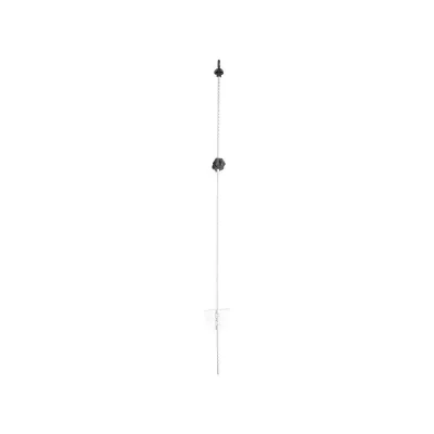 Pali in ferro con isolatori per recinto elettrico, pali ferro 1080mm con isolatore testa 59x33mm + isolatore regolabile per recinzioni elettriche, Breckner Germany - immagine 3