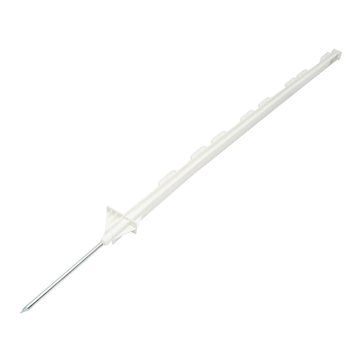 Pali per recinto elettrico, pali per recinzioni elettriche 8 Occhielli,1210 mm, colore Bianco, Breckner Germany - immagine 2