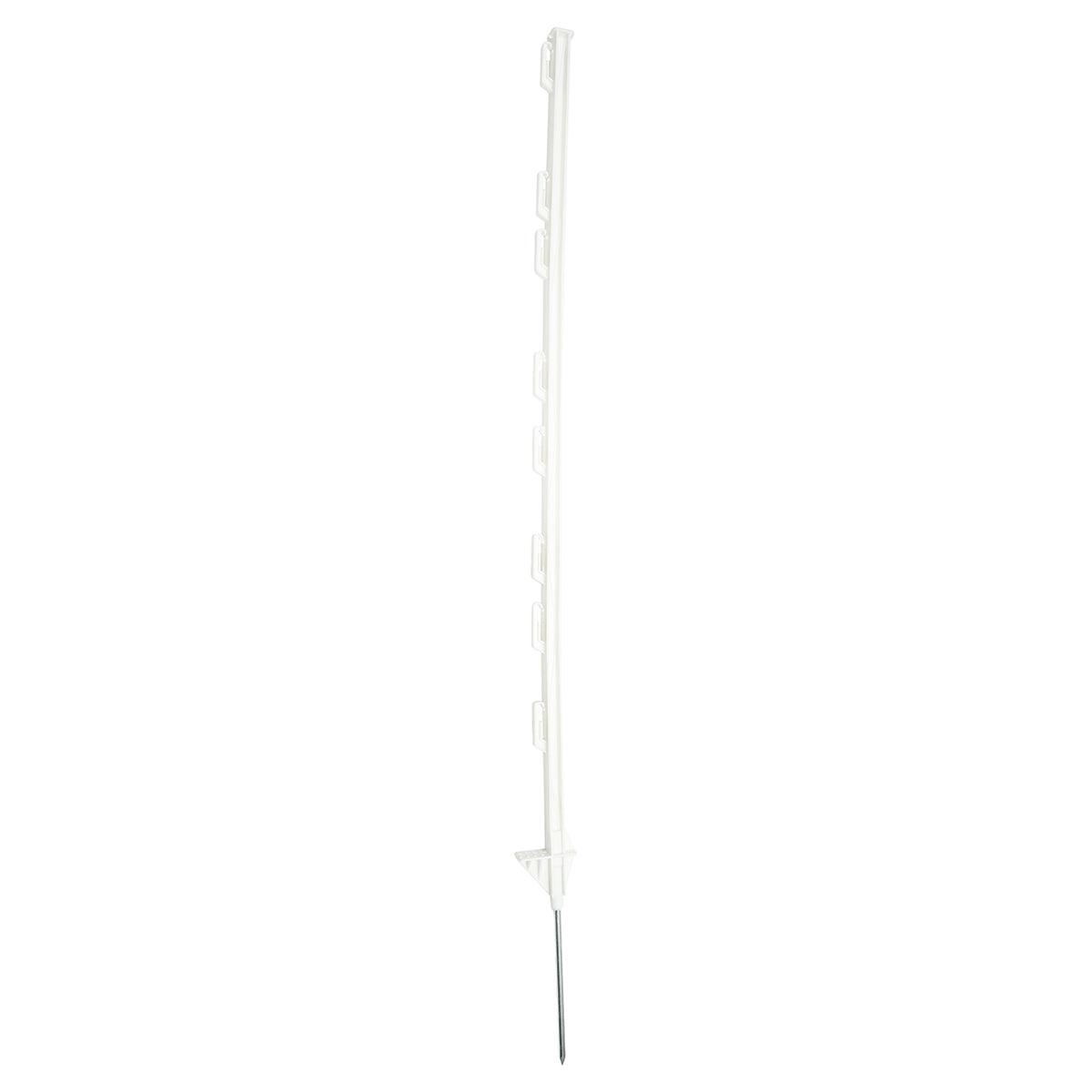 Pali per recinto elettrico, pali per recinzioni elettriche 8 Occhielli,1210 mm, colore Bianco, Breckner Germany