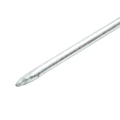 Palo, elettrodo di messa a terra zincato, 1220 mm, D13 mm, per recinzione elettrica, Breckner Germany - immagine 2