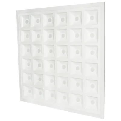 Pannello con 144 LED chip 2835 supporto in alluminio 48W 595x595x20mm - immagine 5