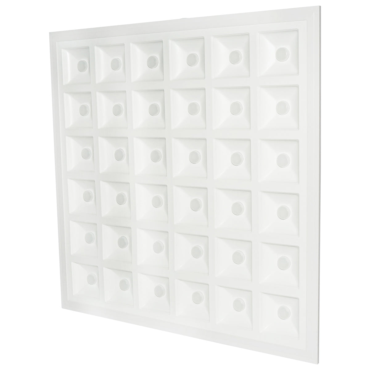 Pannello con 144 LED chip 2835 supporto in alluminio 48W 595x595x20mm - immagine 5