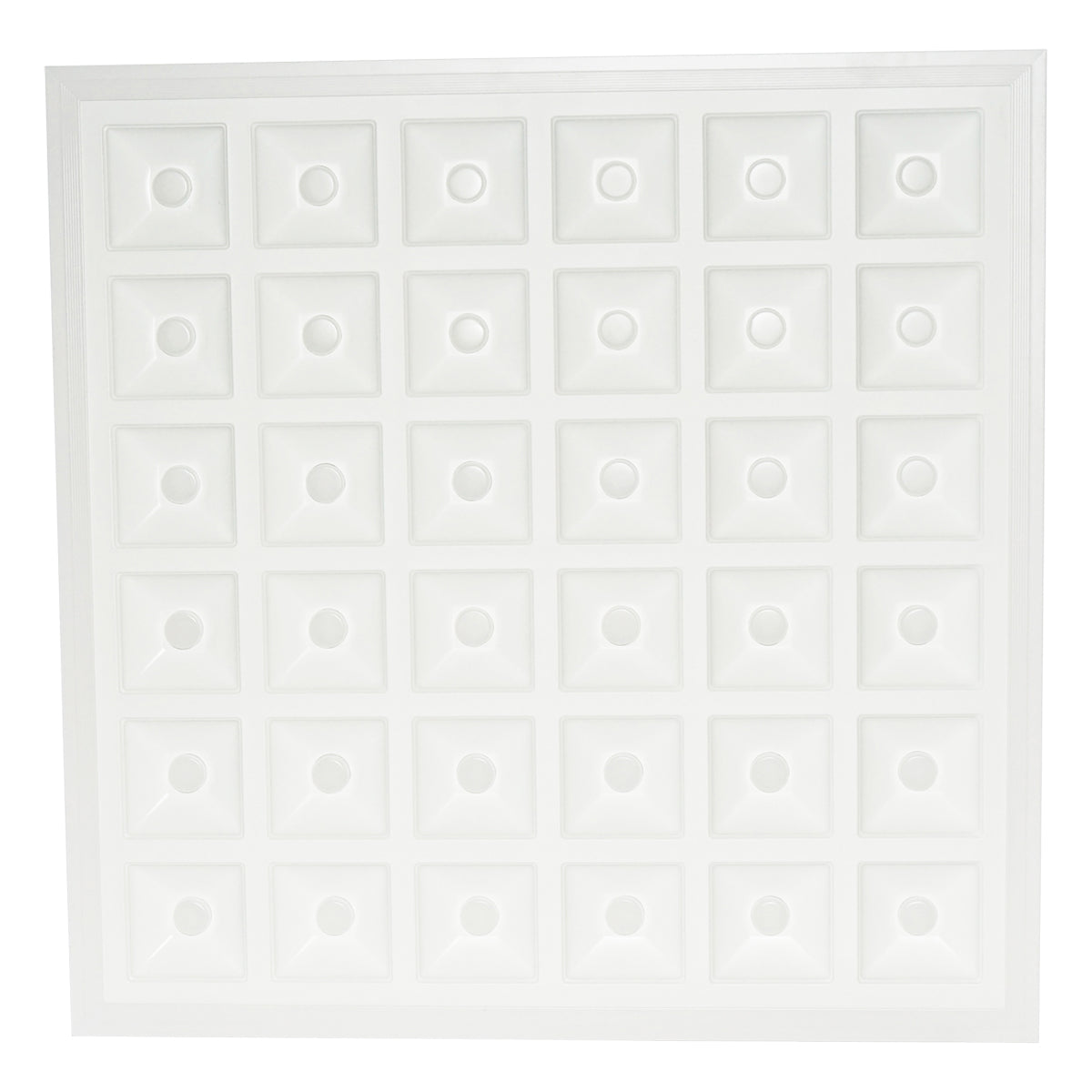 Pannello con 144 LED chip 2835 supporto in alluminio 48W 595x595x20mm - immagine 4