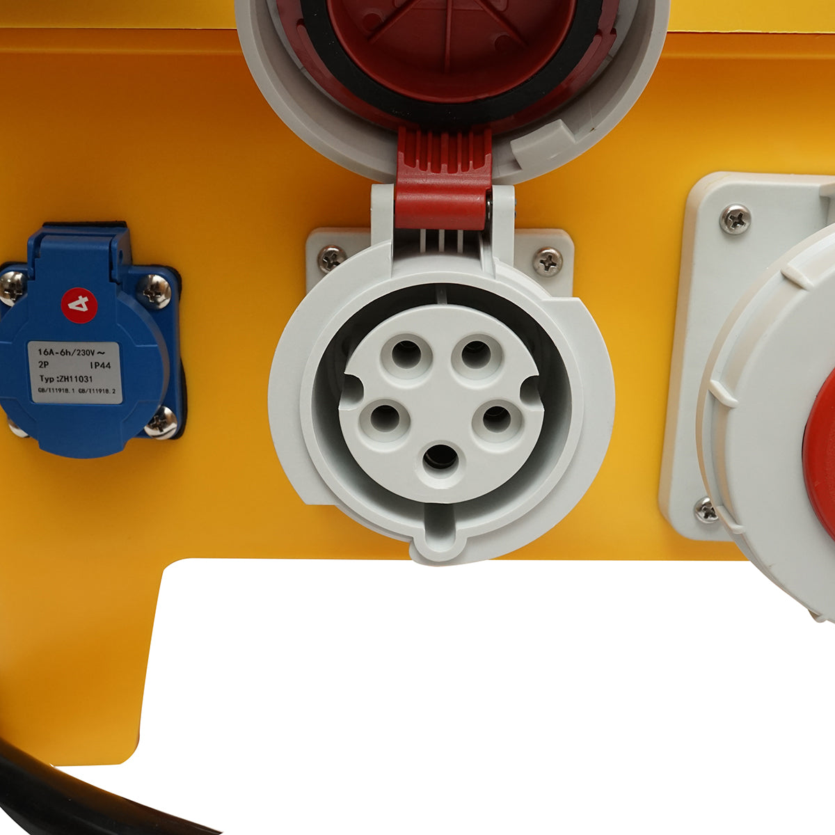 Pannello di gruppo prese portatili per organizzazione cantiere 2x415V/16A, 4x230V/16A, 1x415V/32A, 1x415V/63A, 370x340x330mm IP44/IP67 SUNTREE - immagine 6