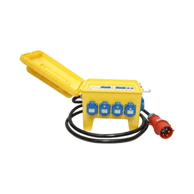 Pannello di gruppo prese portatili per organizzazione cantiere 2x415V/16A, 6x230V/16A, 300x230x287mm IP44/IP54 Breckner Germany - immagine 5