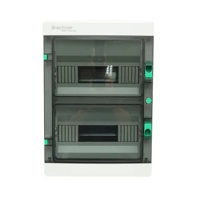 Pannello fusibili PT a 2 file, 24 moduli, IP65, montaggio superficiale Breckner Germany