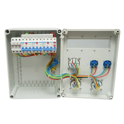 Pannello gruppo prese organizzazione cantiere 2x230V/16A, 3x400V/32A, 12 moduli 460x270x160mm IP44/IP67 SUNTREE - immagine 2