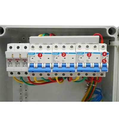 Pannello gruppo prese organizzazione cantiere 2x230V/16A, 3x400V/32A, 12 moduli 460x270x160mm IP44/IP67 SUNTREE - immagine 3
