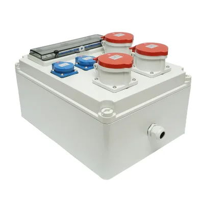 Pannello gruppo prese organizzazione cantiere 2x230V/16A, 3x400V/32A, 12 moduli 460x270x160mm IP44/IP67 SUNTREE - immagine 5