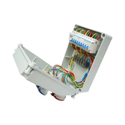 Pannello gruppo prese organizzazione cantiere 2x415V/32A, 1x250V/16A, 2x230V/16A, 380x280x150mm IP44/IP67 Breckner Germany - immagine 2