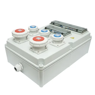 Pannello gruppo prese organizzazione cantiere 2x415V/32A, 3x250V/16A, 18 moduli 540x360x180mm IP67 SUNTREE - immagine 3