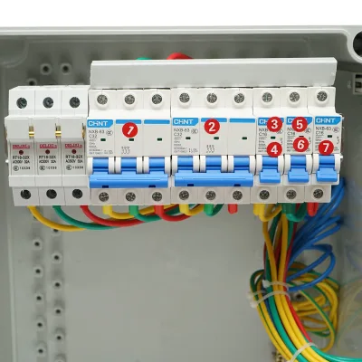 Pannello gruppo prese organizzazione cantiere 4x230V/16A, 2x400V/32A, 1x250V/16A, 12 moduli 400x300x186mm IP44/IP67 SUNTREE - immagine 4