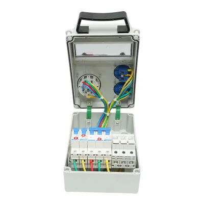 Pannello gruppo prese per organizzazione cantiere 1x415V/32A, 2x230V/16A, 260x170x140mm IP44/IP66 SUNTREE - immagine 2