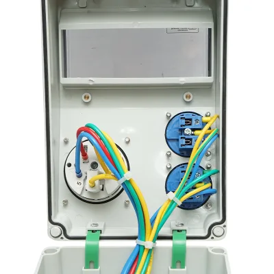 Pannello gruppo prese per organizzazione cantiere 1x415V/32A, 2x230V/16A, 260x170x140mm IP44/IP66 SUNTREE - immagine 5