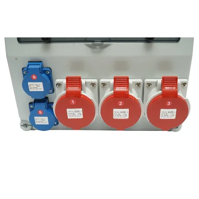 Pannello gruppo prese per organizzazione cantiere 2x230V/16A, 3x415V/16A, 330x330x170mm IP44/IP67 SUNTREE - immagine 4
