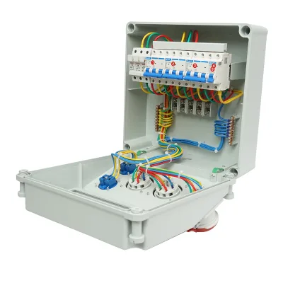 Pannello gruppo prese per organizzazione cantiere 2x230V/16A, 3x415V/16A, 330x330x170mm IP44/IP67 SUNTREE - immagine 2