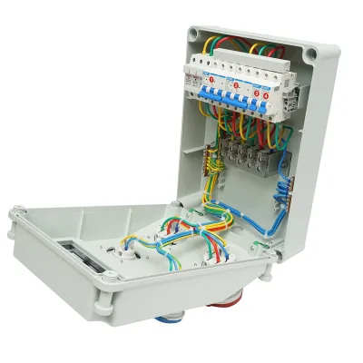 Pannello gruppo prese per organizzazione cantiere 2x250V/16A, 2x415V/32A, 380x280x150mm IP44/IP67 SUNTREE - immagine 2