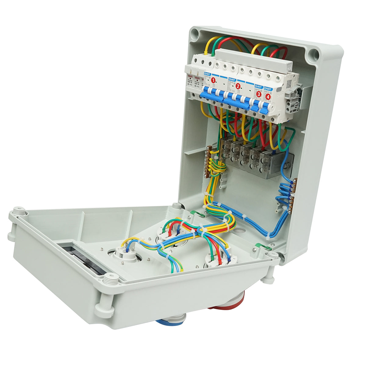 Pannello gruppo prese per organizzazione cantiere 2x250V/16A, 2x415V/32A, 380x280x150mm IP44/IP67 SUNTREE - immagine 2
