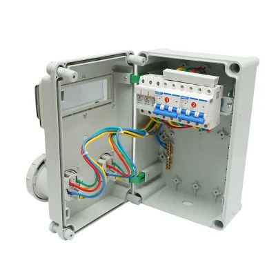 Pannello gruppo prese per organizzazione cantiere 2x400V/32A, 6 moduli, 340x220x160mm IP67 SUNTREE - immagine 2