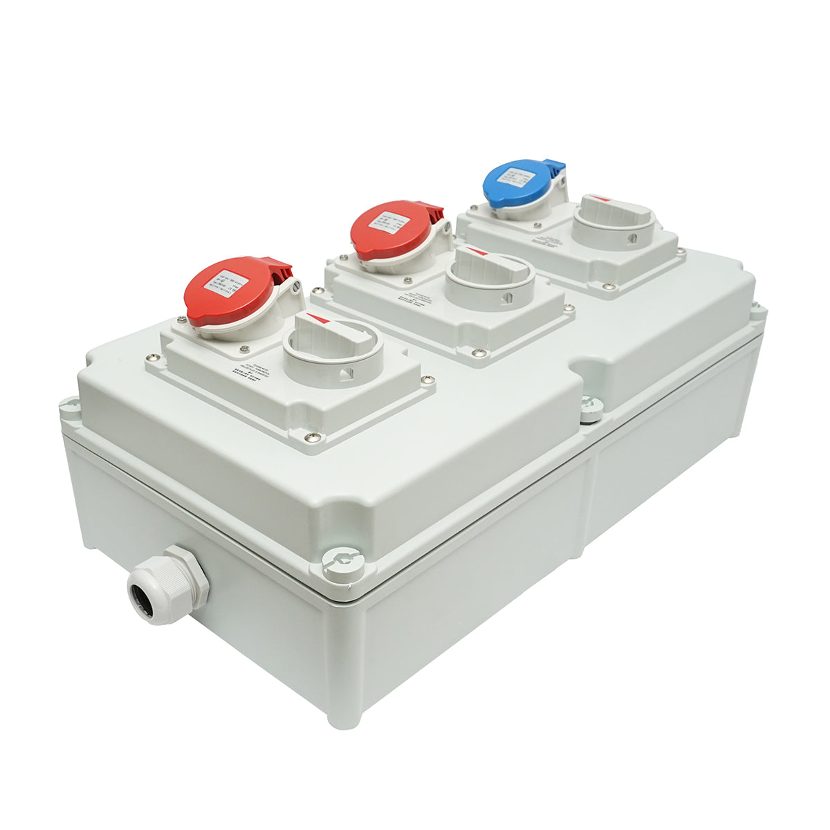 Pannello gruppo prese per organizzazione cantiere 2x415V/16A, 1x250V/16A, 520x300x160mm IP44/IP67 SUNTREE - immagine 3