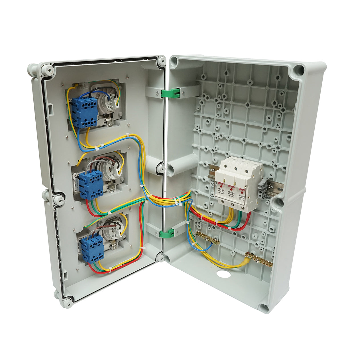 Pannello gruppo prese per organizzazione cantiere 2x415V/16A, 1x250V/16A, 520x300x160mm IP44/IP67 SUNTREE - immagine 2