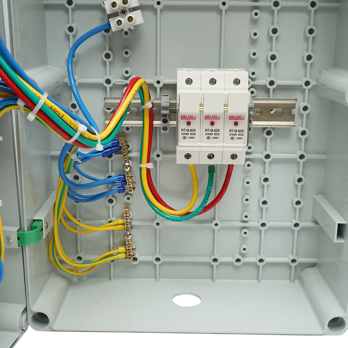 Pannello gruppo prese per organizzazione cantiere 3x415V/32A, 3x250V/16A, 10 moduli, 540x360x180mm IP67 SUNTREE - immagine 4