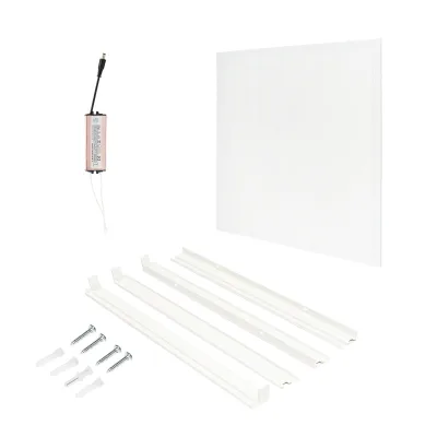 Pannello LED con cornice 220V/40W 3200lm/6400K 600x600mm con driver 600mA - immagine 2