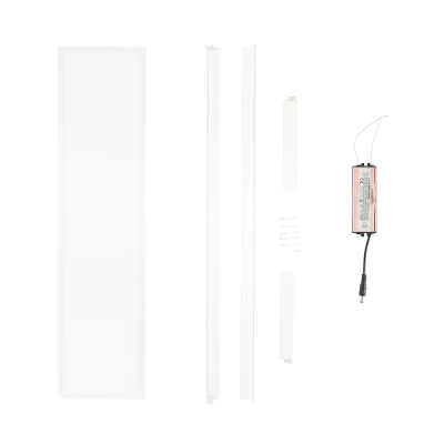 Pannello LED Slim 40W, 220V, IP20, 6500K, 1200x300mm con cornice di montaggio applicata