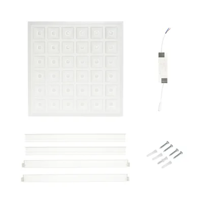Pannello LED Slim 48W, 220V, 6500K, IP20, 600x600x7mm soffitto applicato o a cassettoni