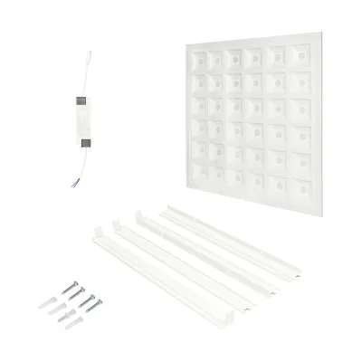 Pannello LED Slim 48W, 220V, 6500K, IP20, 600x600x7mm soffitto applicato o a cassettoni - immagine 2