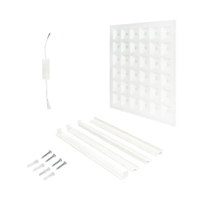 Pannello LED Slim 48W, 220V, IP20, 600x600x43mm da applicare o per soffitto a cassettone con driver incluso - immagine 2