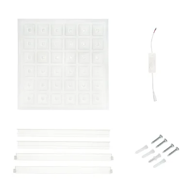 Pannello LED Slim 48W, 220V, IP20, 600x600x43mm da applicare o per soffitto a cassettone con driver incluso
