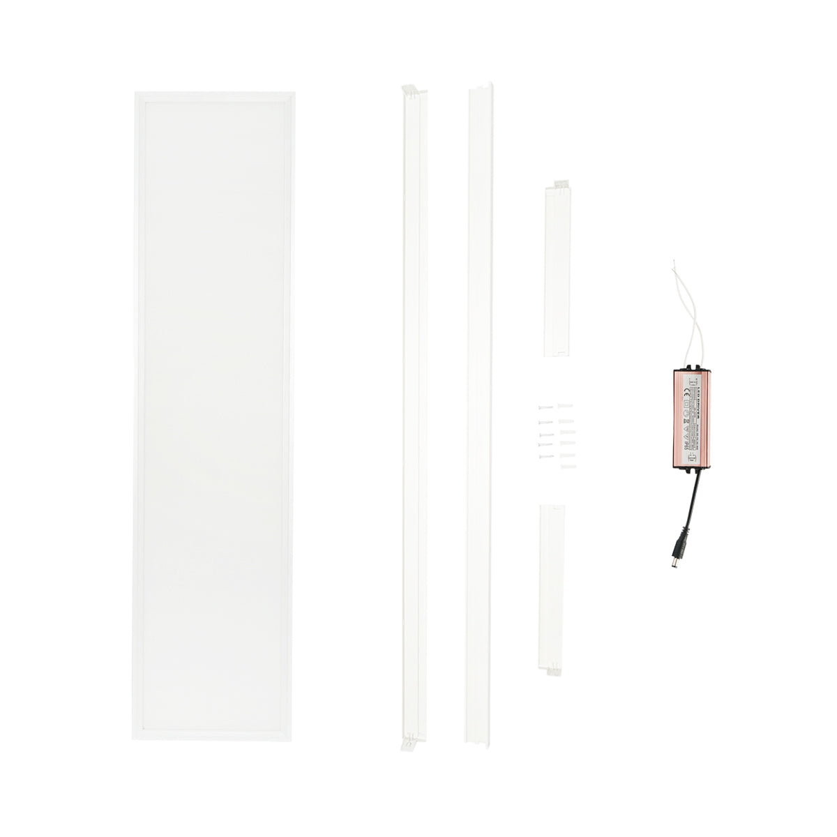 Pannello LED Slim 48W, 220V, IP20, 6500K, 1200x300mm con cornice di montaggio applicata