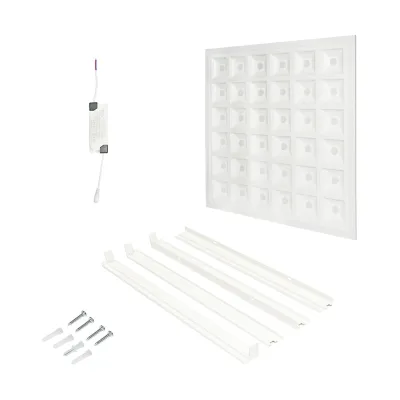 Pannello LED Slim 60W, 220V, IP20, 6500K, 595x595x20mm per soffitto a cassettoni - immagine 2