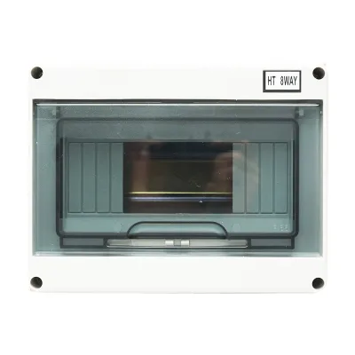Pannello portafusibili applicato 1 fila, 8 moduli 215x210x100mm IP65