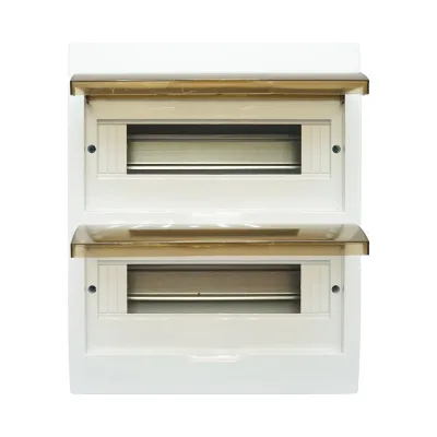 Pannello portafusibili applicato 2 file, 24 moduli 330x270x100mm IP40 - immagine 4