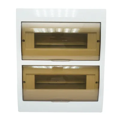 Pannello portafusibili applicato 2 file, 24 moduli 330x270x100mm IP40