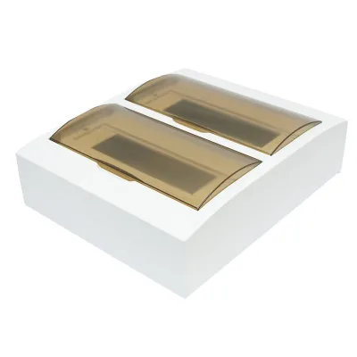 Pannello portafusibili applicato 2 file, 24 moduli 330x270x100mm IP40 - immagine 2