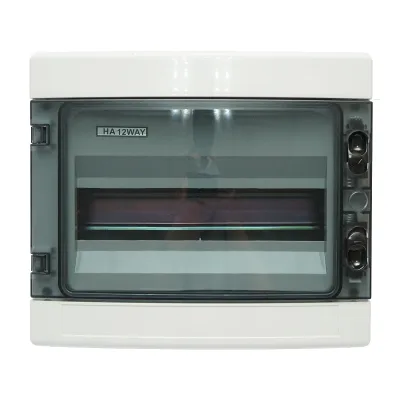 Pannello portafusibili da superficie 1 fila, 12 moduli 295x255x130mm IP65 Breckner Germany