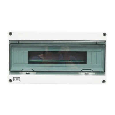 Pannello portafusibili da superficie 1 fila, 18 moduli 365x280x110mm IP65
