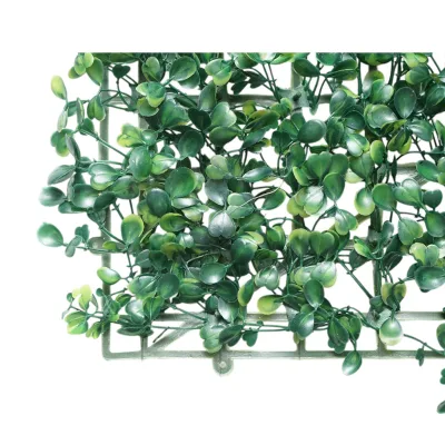Pannello siepe artificiale verde decorativa con foglie piccole 40x60x3 cm - immagine 6