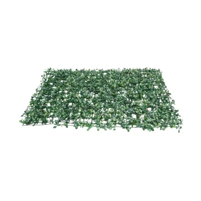 Pannello siepe artificiale verde decorativa con foglie piccole 40x60x3 cm - immagine 4