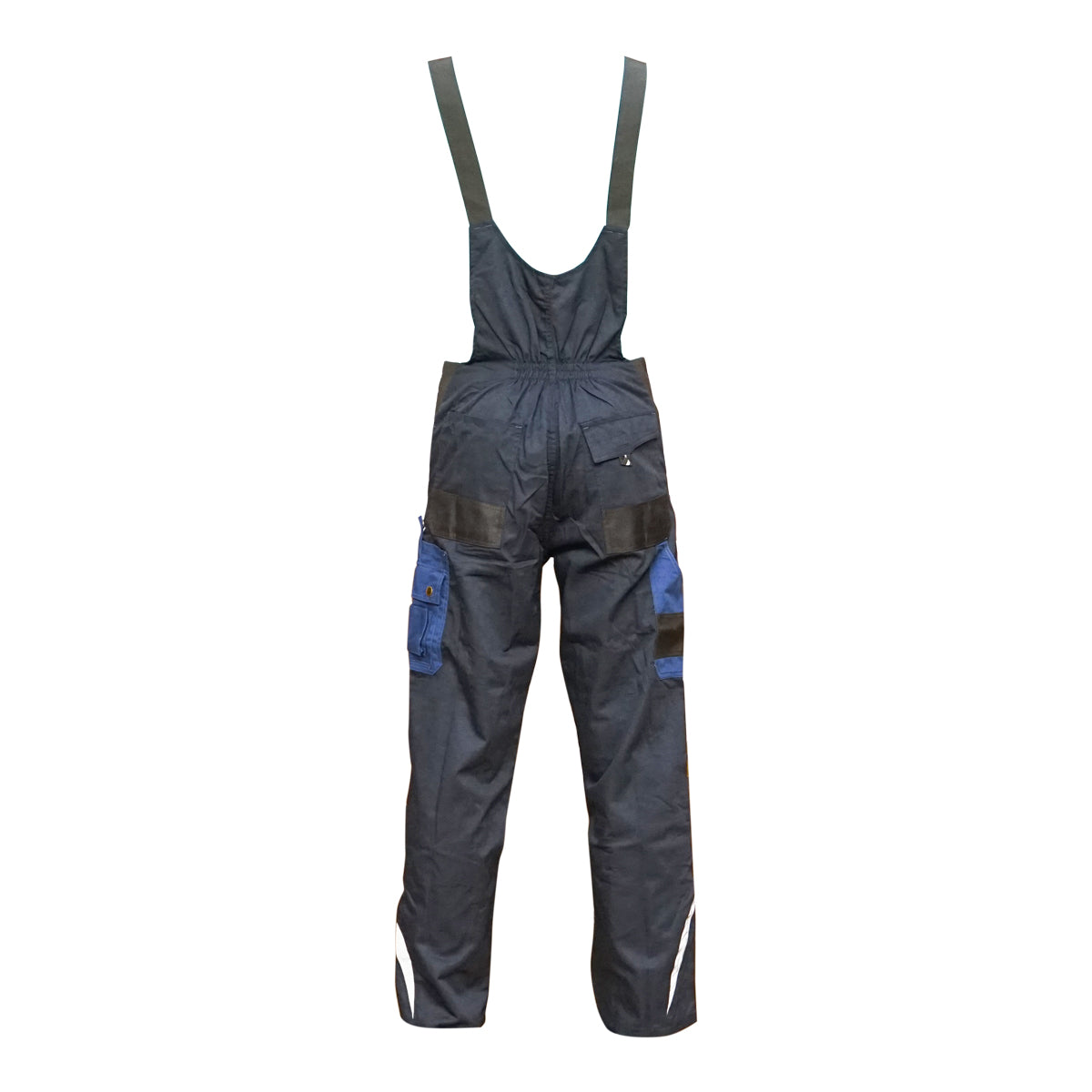 Pantaloni da lavoro con pettorina, tuta in poliestere e cotone, blu navy, taglia L Breckner Germany - immagine 4