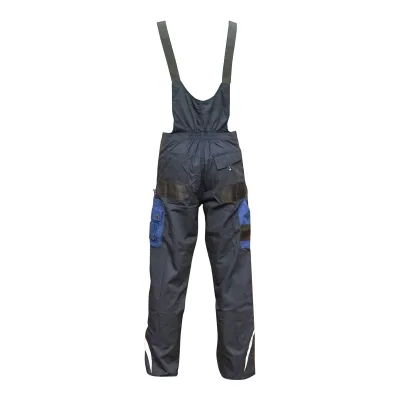 Pantaloni da lavoro con pettorina,tuta in poliestere e cotone, blu navy, taglia M Breckner Germany - immagine 4