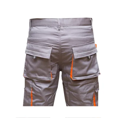 Pantaloni da lavoro in poliestere e cotone 235g/m2, grigi con arancione, taglia 52 Breckner Germany - immagine 6