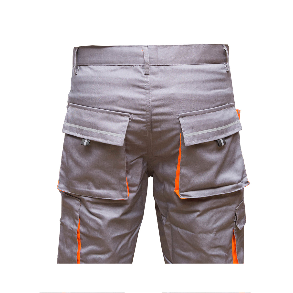Pantaloni da lavoro in poliestere e cotone 235g/m2, grigi con arancione, taglia 52 Breckner Germany - immagine 6