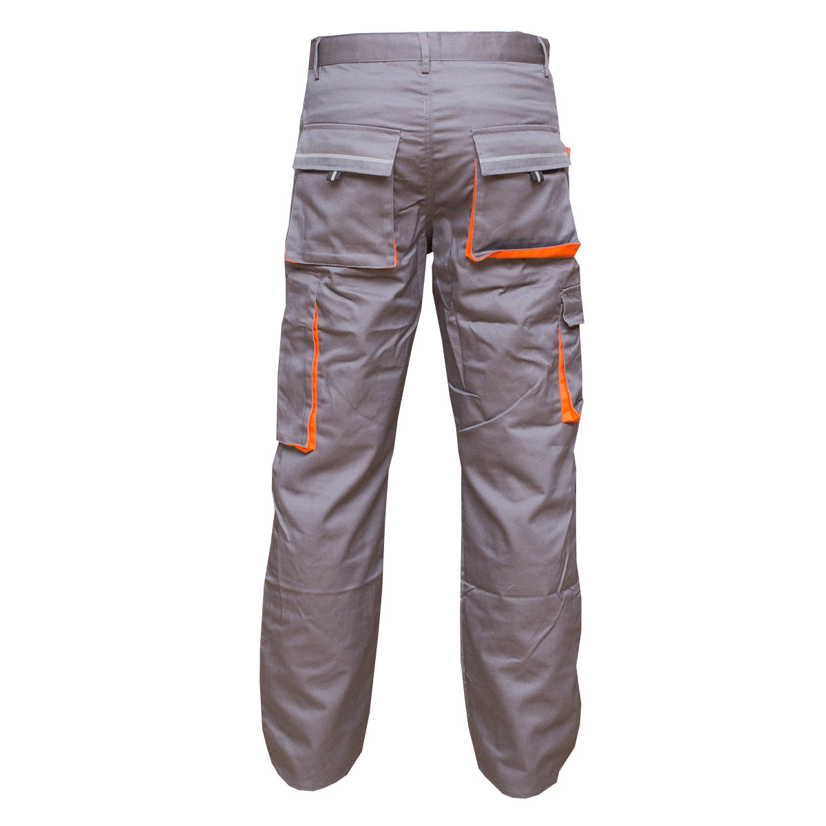 Pantaloni da lavoro in poliestere e cotone 235g/m², grigi con arancione, taglia 50 Breckner Germany - immagine 4