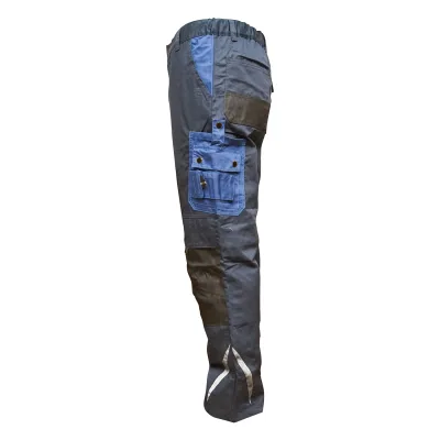 Pantaloni da lavoro in poliestere e cotone, blu navy, taglia M Breckner Germany. - immagine 3