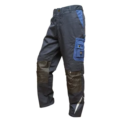 Pantaloni da lavoro in poliestere e cotone, blu navy, taglia S Breckner Germany. - immagine 2
